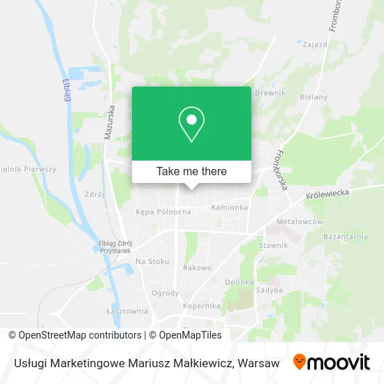 Usługi Marketingowe Mariusz Małkiewicz map