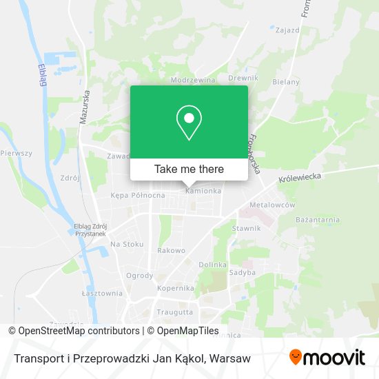 Transport i Przeprowadzki Jan Kąkol map