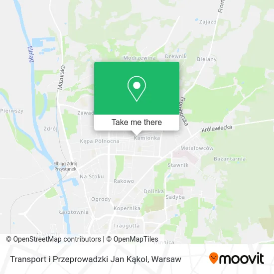 Transport i Przeprowadzki Jan Kąkol map