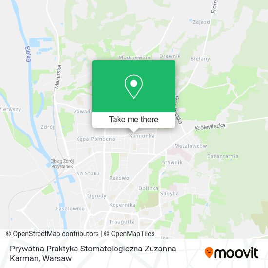 Prywatna Praktyka Stomatologiczna Zuzanna Karman map