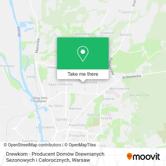 Drewkom - Producent Domów Drewnianych Sezonowych i Całorocznych map