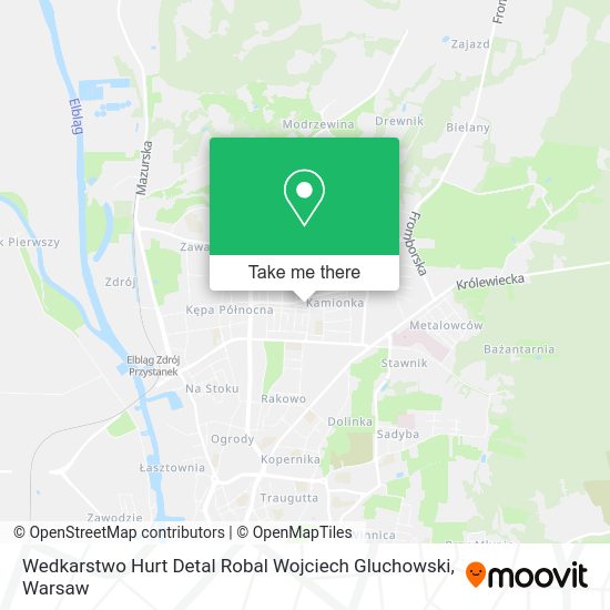 Wedkarstwo Hurt Detal Robal Wojciech Gluchowski map