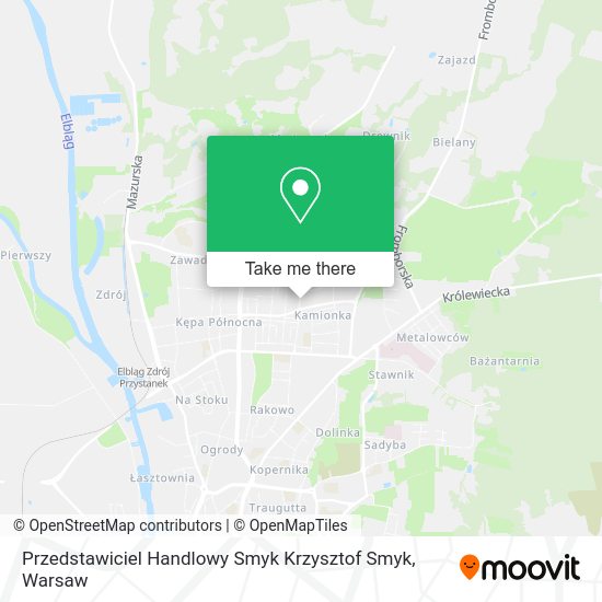 Przedstawiciel Handlowy Smyk Krzysztof Smyk map