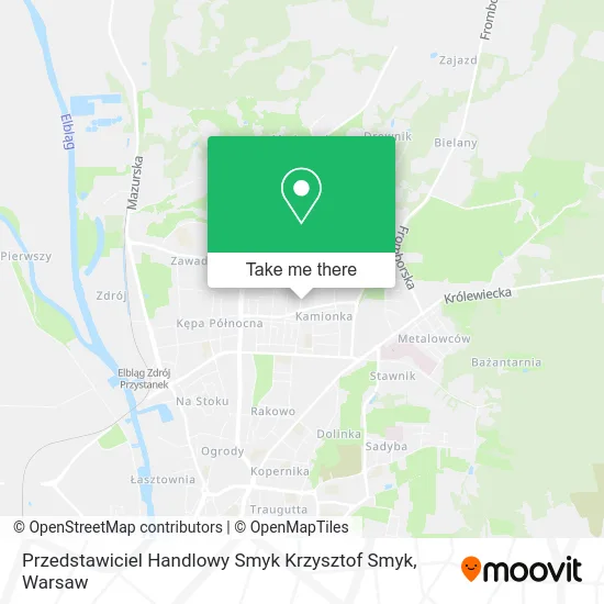 Przedstawiciel Handlowy Smyk Krzysztof Smyk map
