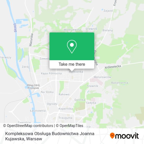 Kompleksowa Obsługa Budownictwa Joanna Kujawska map