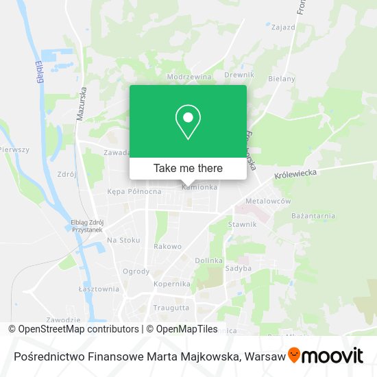 Pośrednictwo Finansowe Marta Majkowska map