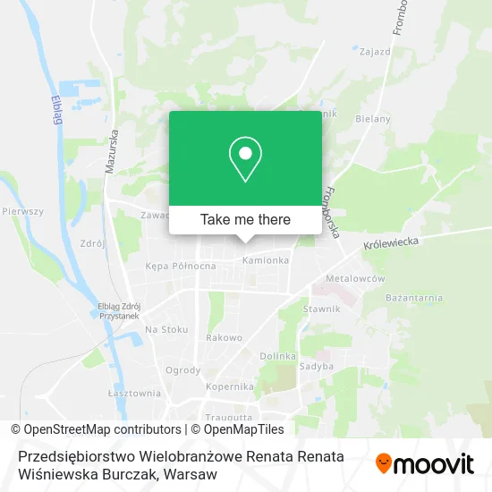 Карта Przedsiębiorstwo Wielobranżowe Renata Renata Wiśniewska Burczak