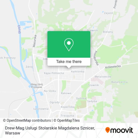 Drew-Mag Usługi Stolarskie Magdalena Sznicer map