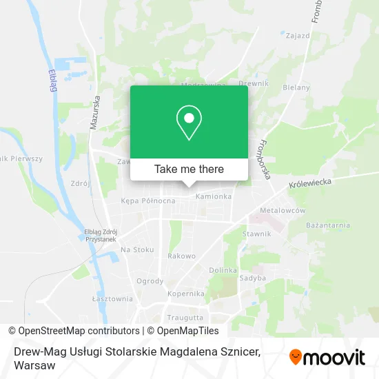 Карта Drew-Mag Usługi Stolarskie Magdalena Sznicer
