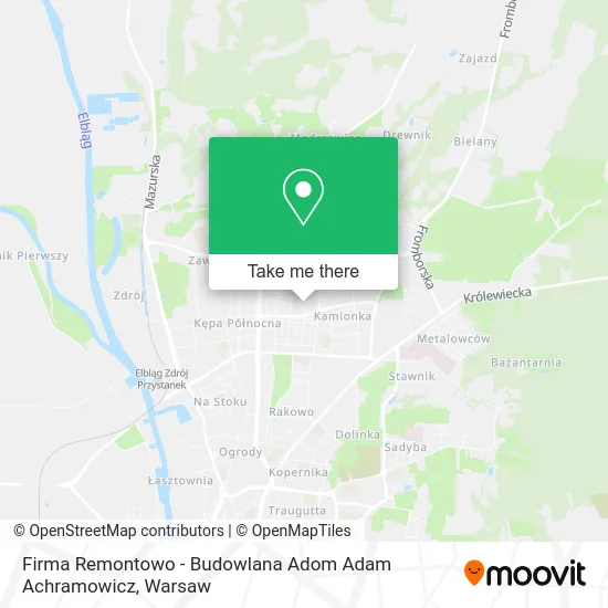 Карта Firma Remontowo - Budowlana Adom Adam Achramowicz