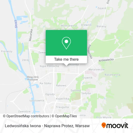Ledwosińska Iwona - Naprawa Protez map
