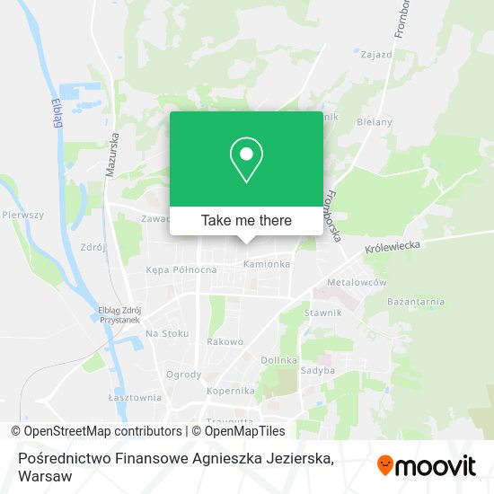 Pośrednictwo Finansowe Agnieszka Jezierska map