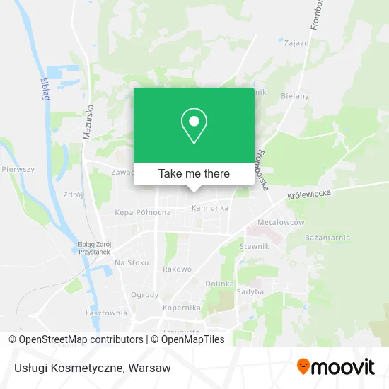 Usługi Kosmetyczne map