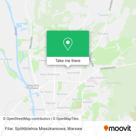 Filar. Spółdzielnia Mieszkaniowa map