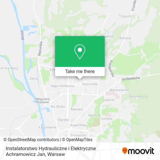 Instalatorstwo Hydrauliczne i Elektryczne Achramowicz Jan map