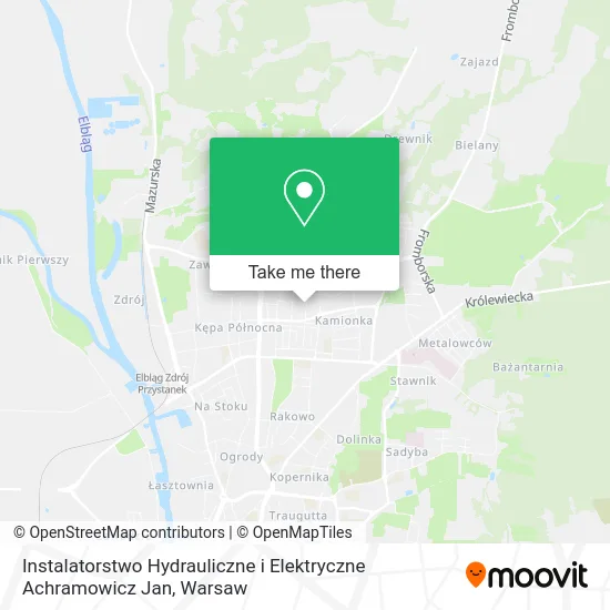 Instalatorstwo Hydrauliczne i Elektryczne Achramowicz Jan map