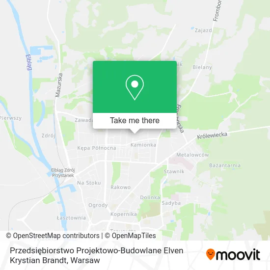 Карта Przedsiębiorstwo Projektowo-Budowlane Elven Krystian Brandt