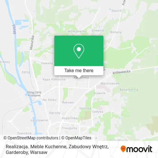 Realizacja. Meble Kuchenne, Zabudowy Wnętrz, Garderoby map