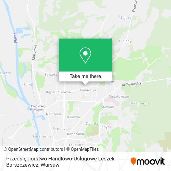 Przedsiębiorstwo Handlowo-Usługowe Leszek Barszczewicz map