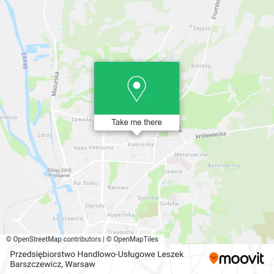 Przedsiębiorstwo Handlowo-Usługowe Leszek Barszczewicz map