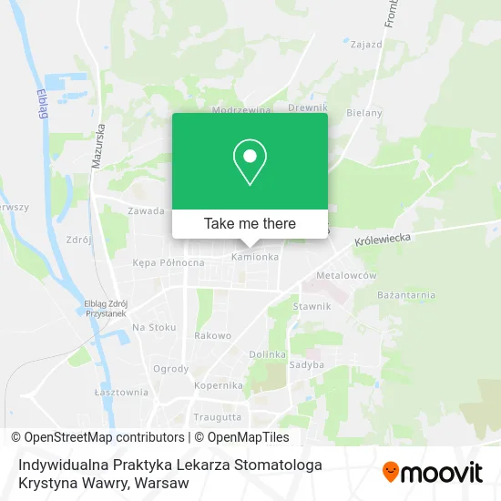 Indywidualna Praktyka Lekarza Stomatologa Krystyna Wawry map