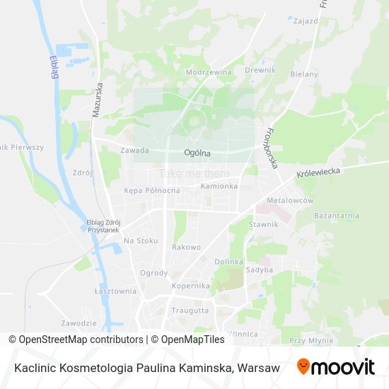 Kaclinic Kosmetologia Paulina Kaminska map