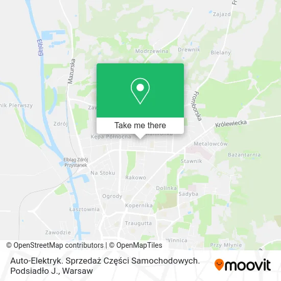 Auto-Elektryk. Sprzedaż Części Samochodowych. Podsiadło J. map
