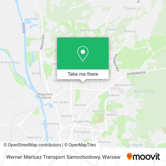 Werner Mariusz Transport Samochodowy map