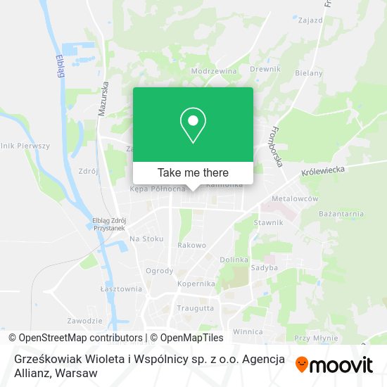 Grześkowiak Wioleta i Wspólnicy sp. z o.o. Agencja Allianz map