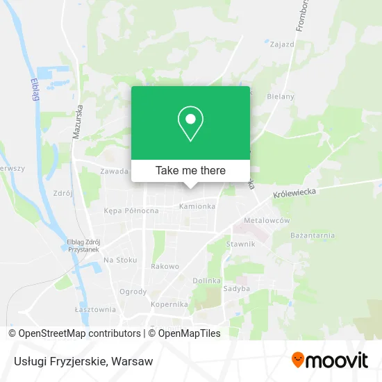 Карта Usługi Fryzjerskie