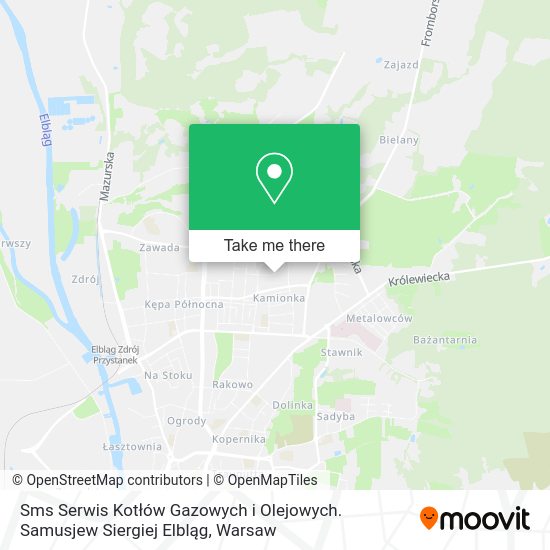 Sms Serwis Kotłów Gazowych i Olejowych. Samusjew Siergiej Elbląg map