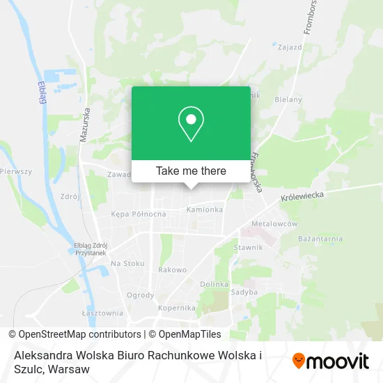Aleksandra Wolska Biuro Rachunkowe Wolska i Szulc map