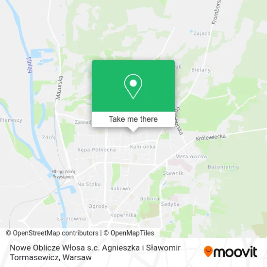 Nowe Oblicze Włosa s.c. Agnieszka i Sławomir Tormasewicz map