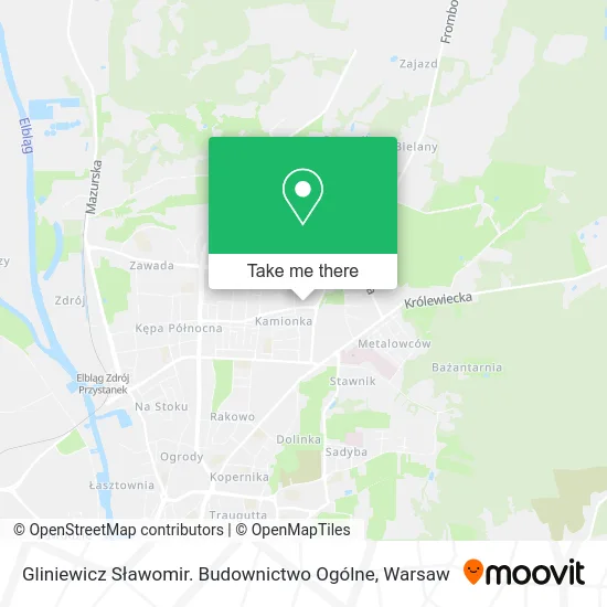 Gliniewicz Sławomir. Budownictwo Ogólne map