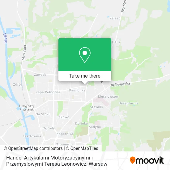 Handel Artykulami Motoryzacyjnymi i Przemyslowymi Teresa Leonowicz map