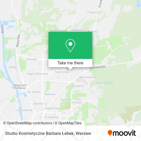 Studio Kosmetyczne Barbara Łebek map