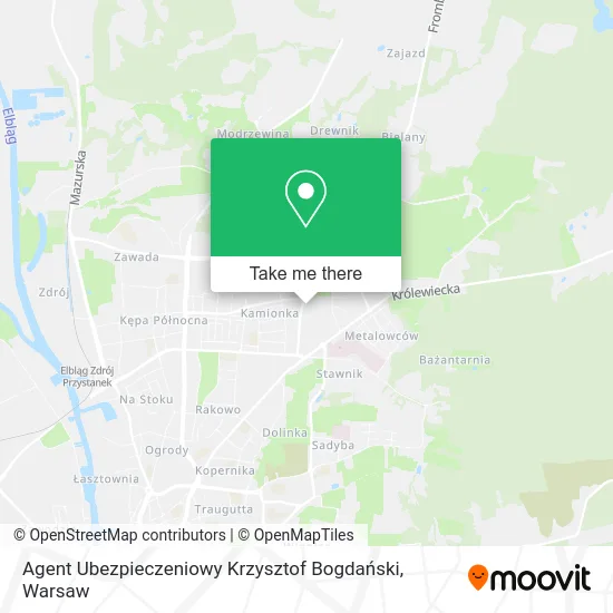 Agent Ubezpieczeniowy Krzysztof Bogdański map