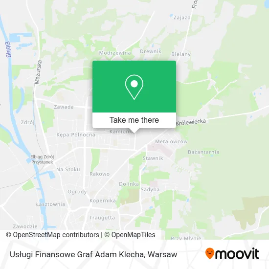 Usługi Finansowe Graf Adam Klecha map