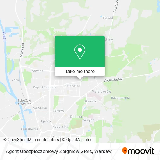 Agent Ubezpieczeniowy Zbigniew Giers map