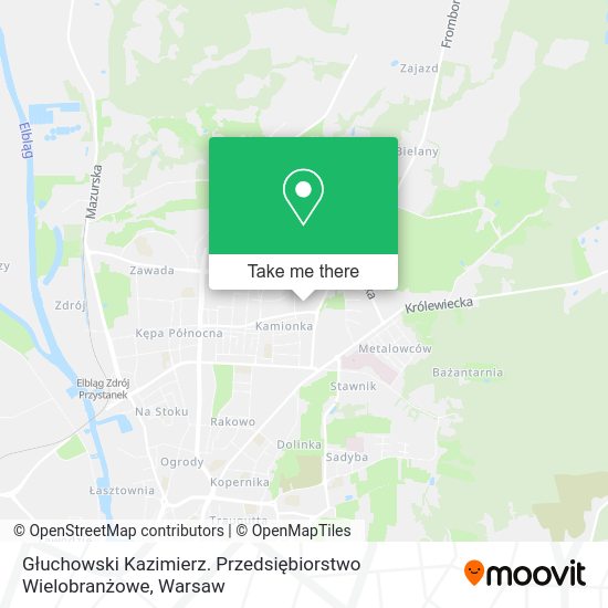 Głuchowski Kazimierz. Przedsiębiorstwo Wielobranżowe map