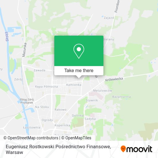 Eugeniusz Rostkowski Pośrednictwo Finansowe map