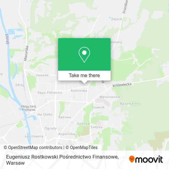 Eugeniusz Rostkowski Pośrednictwo Finansowe map