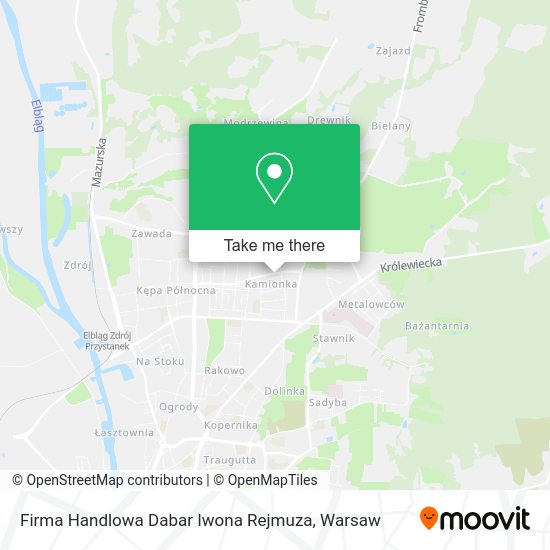 Карта Firma Handlowa Dabar Iwona Rejmuza