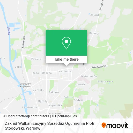 Zaklad Wulkanizacyjny Sprzedaz Ogumienia Piotr Stogowski map