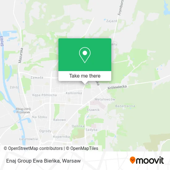Enaj Group Ewa Bieńka map