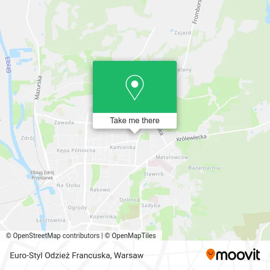 Euro-Styl Odzież Francuska map