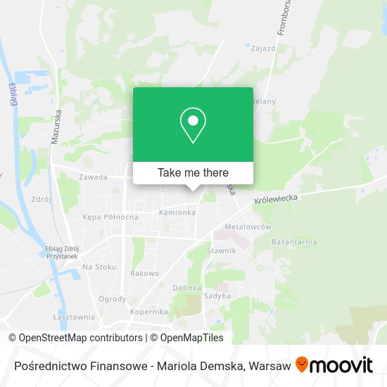 Pośrednictwo Finansowe - Mariola Demska map