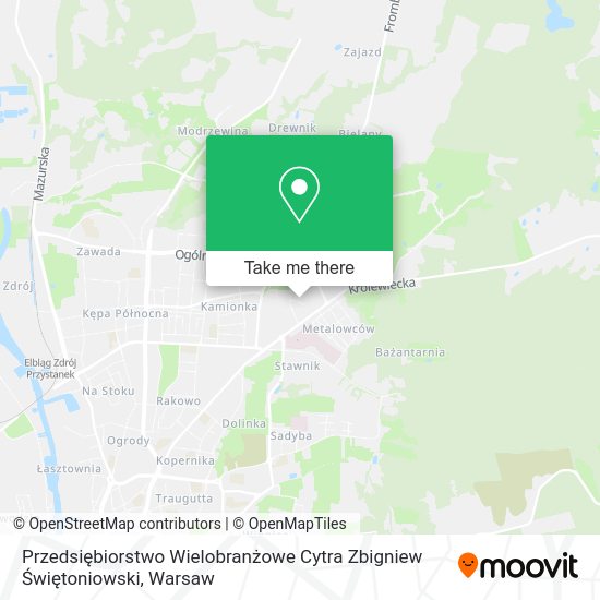 Przedsiębiorstwo Wielobranżowe Cytra Zbigniew Świętoniowski map