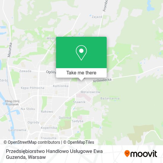 Przedsiębiorstwo Handlowo Usługowe Ewa Guzenda map