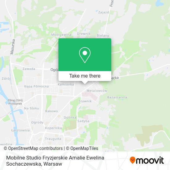 Mobilne Studio Fryzjerskie Amalie Ewelina Sochaczewska map